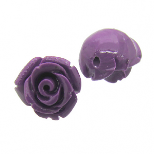 Kraal Acryl Roos Paars 8mm