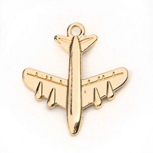 Bedel Goud Vliegtuin 22x20mm