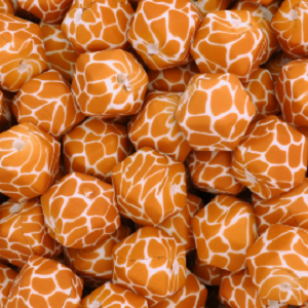 Siliconen Kraal 14mm Leopard