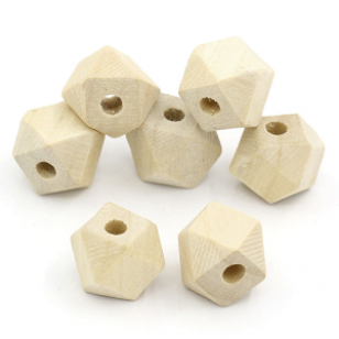 Kraal Hout Hexagon 16x17mm