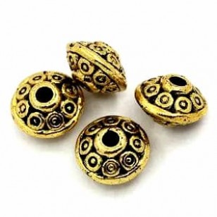 Kraal Goud 6x4.2mm 