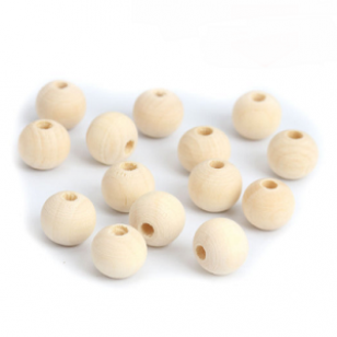Kralen Hout rond 12mm 10x