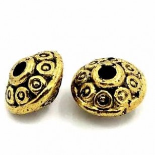 Kraal Goud 6x4.2mm 