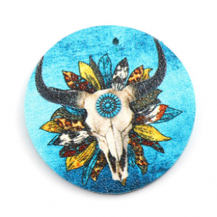 Label Pu Leer Buffalo 40mm