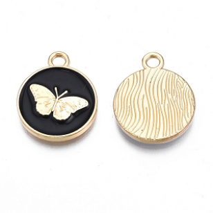 Bedel Vlinder 18x15mm Zwart