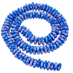 Polymeer Kralen 9x10 Blauw 52x