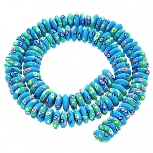 Kralen Polymeer 9x10mm Turkoois