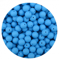 Siliconen Kraal 15mm SkyBlue