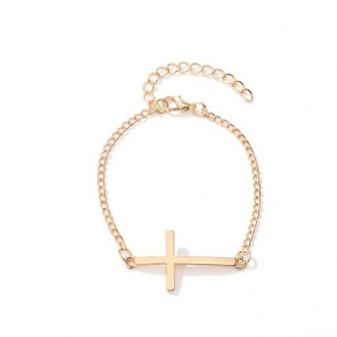 Armband Kruis Zilver of Goud