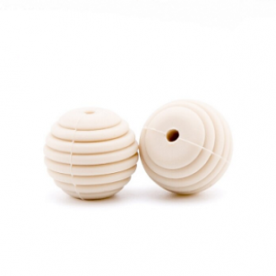 Kraal Siliconen Spiraal Beige 15mm
