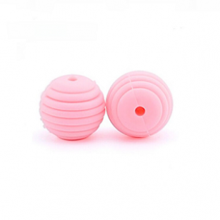 Kraal Siliconen Spiraal Pink 15mm