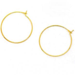 6x gouden Wijnring 34x30mm