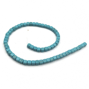 Kralen Turqouise 4x4mm