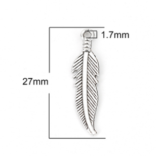 Bedel Veer 27x7mm Zilver