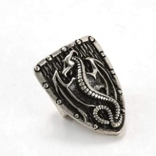 Kraal Schild Draak 2-gaten