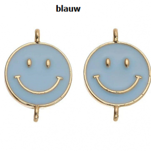 Tussenstuk Smile Emaille 25x18mm