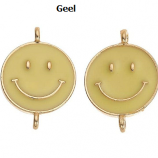 Tussenstuk Smile Emaille 25x18mm