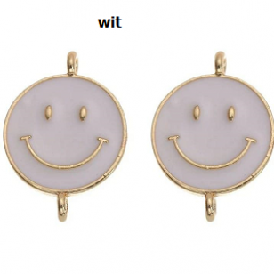 Tussenstuk Smile Emaille 25x18mm