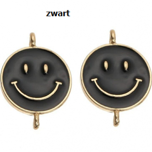 Tussenstuk Smile Emaille 25x18mm