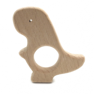 Bijtring Hout Dinosaurus