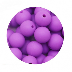Kraal Siliconen Paars 15mm