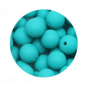 Kraal Siliconen Turquoise 15mm