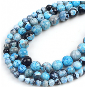 Kralen Edelsteen Blue Fire 4mm