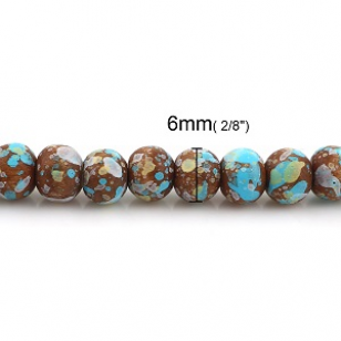 Houten Painted Kralen 6mm