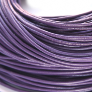 Leer Koord Paars 1mm