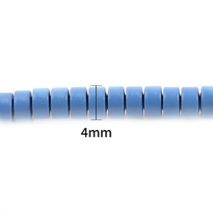 Kralen Hematiet LakeBlue 4mm