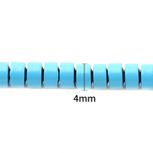 Kralen Hematiet Turkooi 4mm