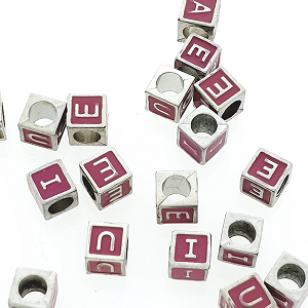 Letter Kraal Emaille Hot Pink