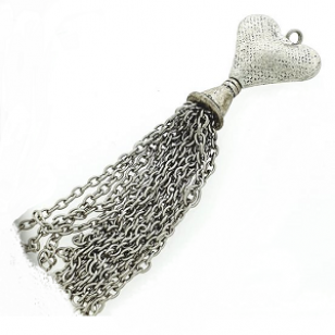 Kwast Metaal 8cm Hart