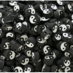 Kraal Fimo Yin Yang 10mm