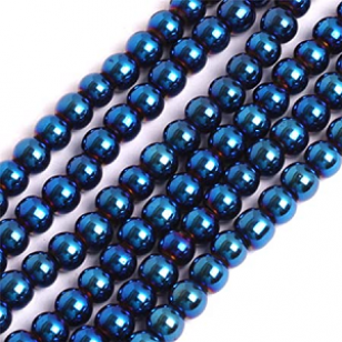 Kralen Hematiet Blue 4mm