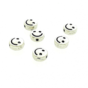 Kraal Smile Zilver 6mm