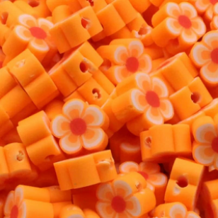 Polymer Kraal Bloem Oranje