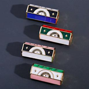 Kraal Evil Eye Emaille 20x10mm