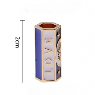 Kraal Evil Eye Emaille 20x10mm