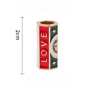 Kraal Evil Eye Emaille 20x10mm