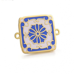 Tussenstuk Emaille Goud/Zilver