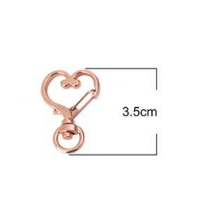 Sleutelhanger Hart Rose-Gold