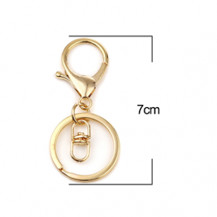 Sleutelhanger Gold 70x30mm