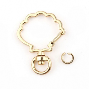 Sleutelhanger Schelp KC Gold
