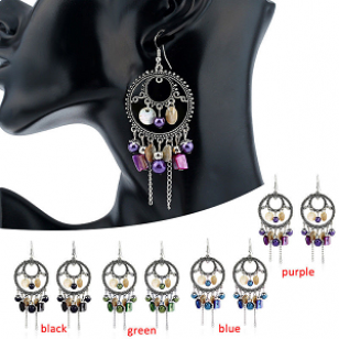 Oorbellen-Boho-chic-Zwart