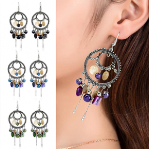 Oorbellen-Boho-chic-Zwart