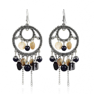 Oorbellen-Boho-chic-Zwart