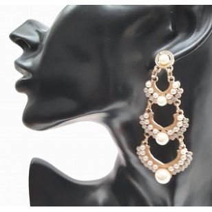 Oorbellen-Parel-Strass-