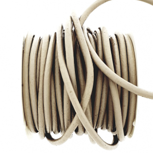 Leer Koord Beige 3mm