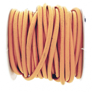 Leer Koord 3mm Peach